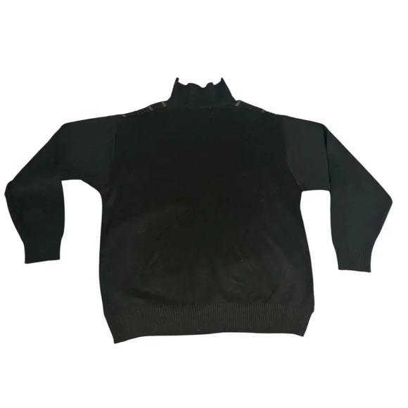 Gran Sasso Wool Sweater Quarter Zip Italy Medium Soprano Mafia Old Money - Picture 2 of 10